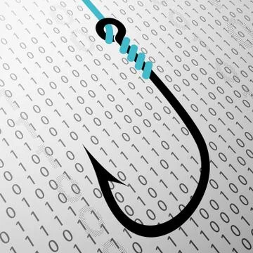 Fishhook. Stock illustration. 스톡 일러스트