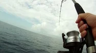 Fishing Action: Point Of View Stock Footage