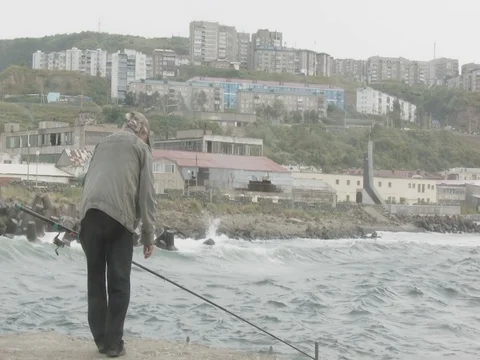 Fishing and sea Stock Footage
