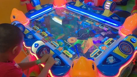 Fishing archade game Stock-Footage 106560767