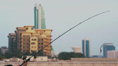 Fishing in Bahrain Manama Stock Footage 219865935
