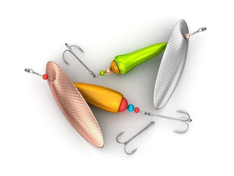 Fishing bait isolated on white Stock Illustration