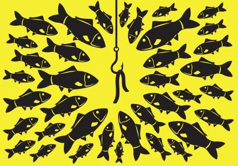 Fishing Bait Vector Illustration Stock Illustration
