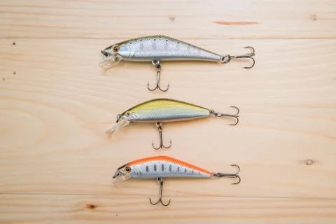 Fishing baits Stock Photos