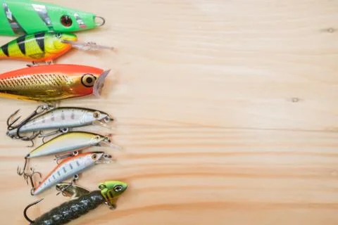 Fishing baits Stock Photos