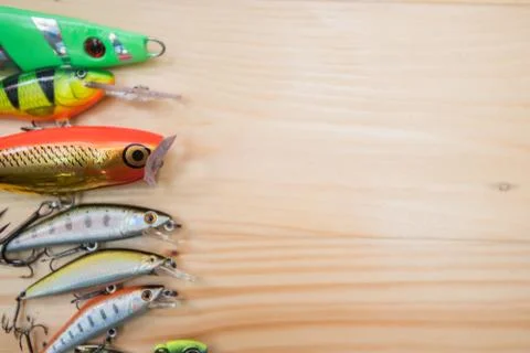 Fishing baits Stock Photos