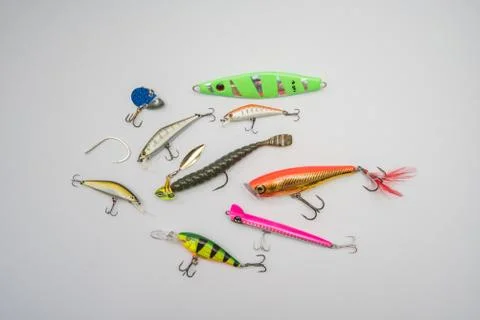 Fishing baits Stock Photos