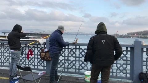 Fishing on the beach Stock Footage 145288786