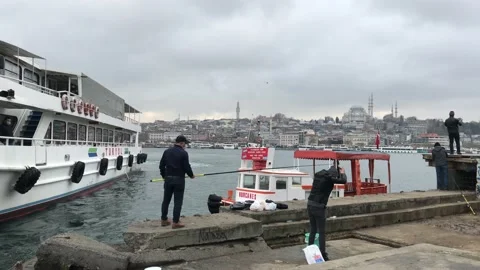 Fishing on the beach Stock Footage 145289596