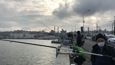 Fishing on the beach Stock Footage 145290281