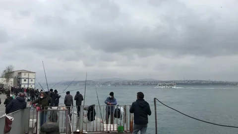 Fishing on the beach Stock Footage 145290423