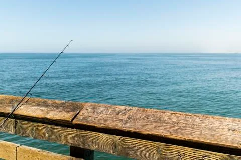 Fishing at the beach Stock Photos