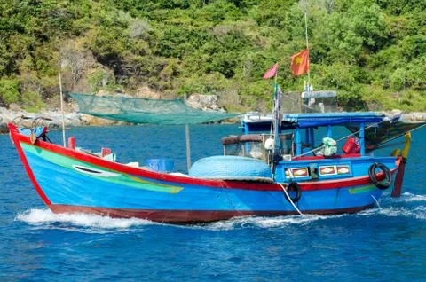 Fishing boa Stock Photos