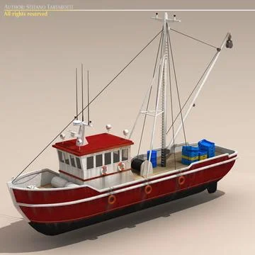3D Model: Fishing boat ~ Buy Now #96473439