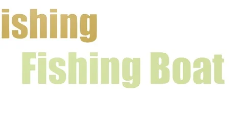 Fishing Boat Animated Tag Cloud Isolated Stock Footage 107214310