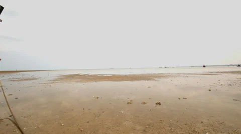 Fishing boat on the beach Stock-Footage 48552785
