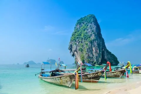 Fishing boat on the beach Foto stock