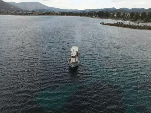 Fishing Boat during Nightfall Stock Footage 74906865