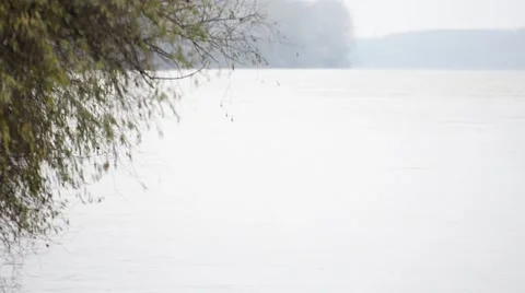 Fishing boat floating on the Danube. Video stock 44848558