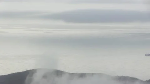 Fishing boat floating on the sea. Stock Footage 11138170