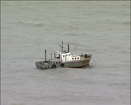 Fishing boat Stock Footage 9856429