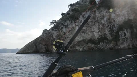 Fishing on a boat Stock-Footage 10701610