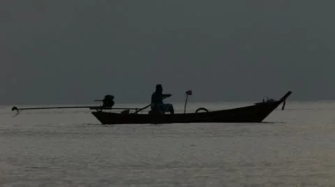 Fishing boat Stock Footage 10879812