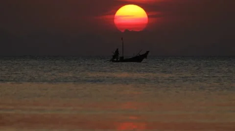 Fishing boat Stock Footage