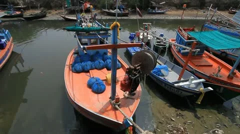 Fishing boat Video stock 11386047