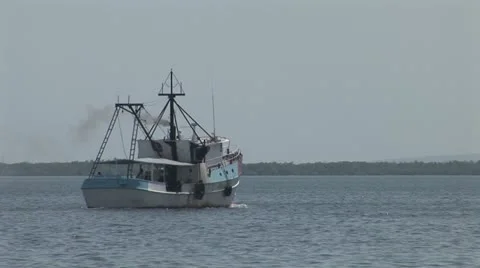 Fishing boat Video stock 12674304