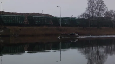 Fishing boat Stock Footage 32899614