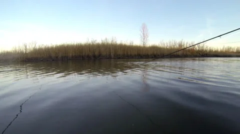 Fishing from a boat Stock Footage 36645819