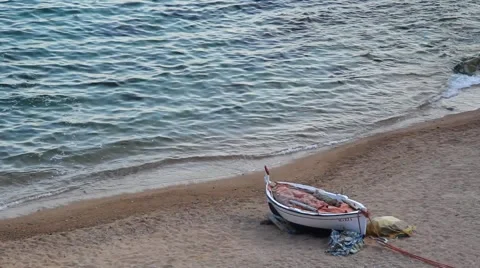 A fishing boat Stock Footage 44539636