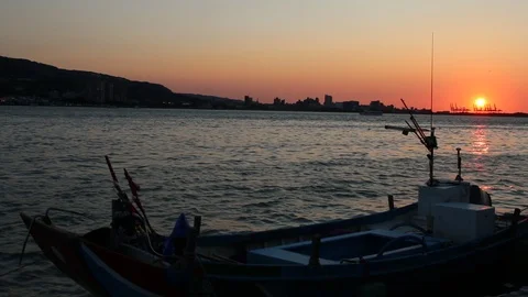 Fishing boat Stock Footage 87540870