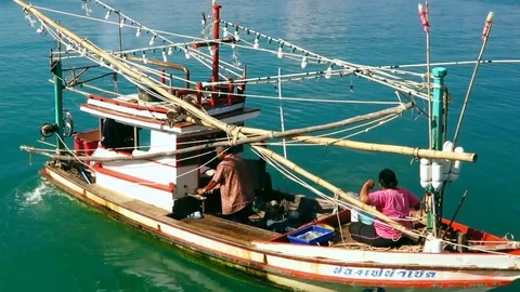 Fishing Boat Stock Footage 88066403