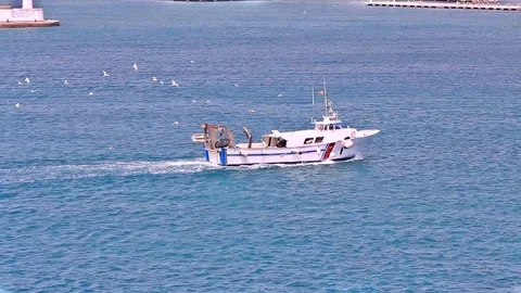 The fishing boat Stock Footage 95174735
