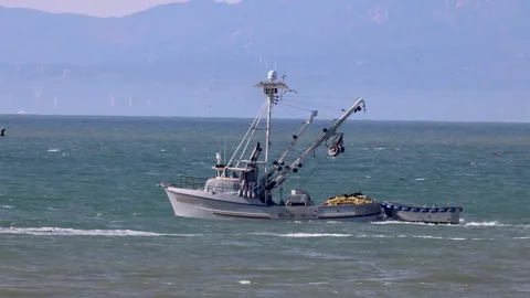 Fishing Boat Stock Footage 255348260