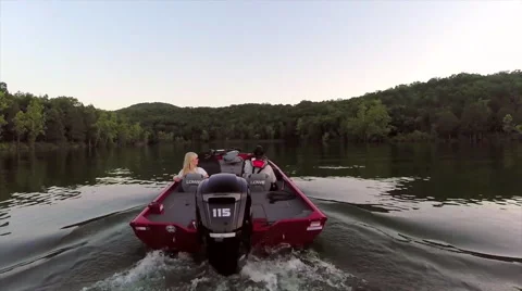 Fishing boat going away Stock Footage 63002829