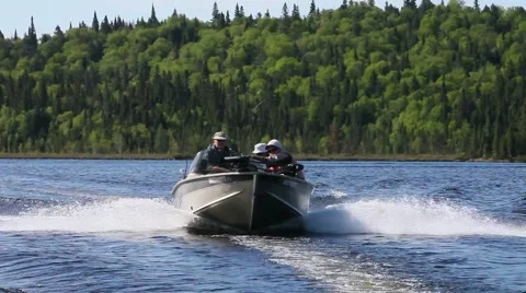 Fishing boat going fast Stock Footage 51732539