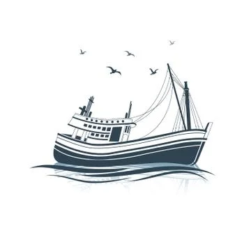 Fishing Boat Stock Illustration