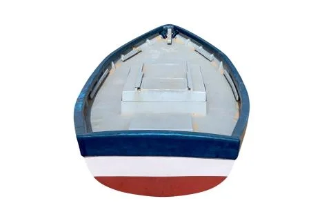 Fishing boat isolated on white background Stock Photos