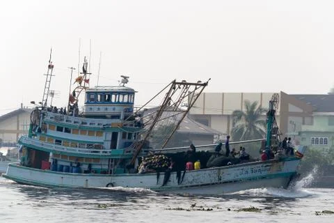 Fishing boat medium Stock Photos