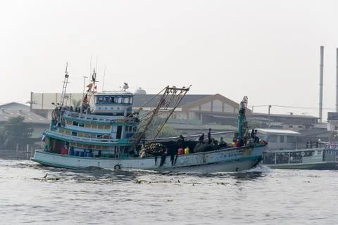 Fishing boat medium Stock Photos