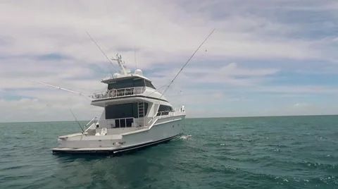 Fishing Boat In The Ocean Stock Footage 59212137