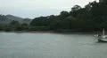 Fishing Boat in Phuket Island, Amazing Thailand, Enter or Leaving Harbor, Port HD Footage