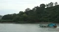 Fishing Boat in Phuket Island, Amazing Thailand, Enter or Leaving Harbor, Port HD Footage