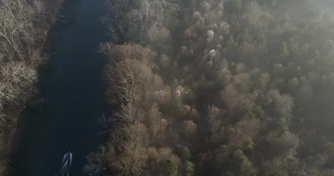 Fishing boat in the river Stock Footage 101771242