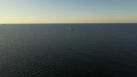 A fishing boat in the sea Stock Footage 148559358