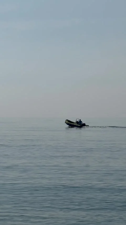 Fishing boat at sea Stock Footage 307379899