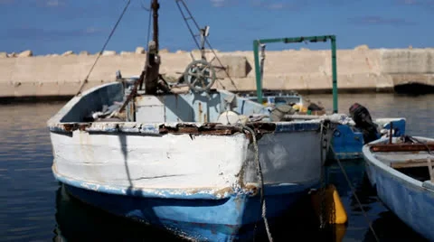 Fishing boat.mp4 Stock Footage 25844448